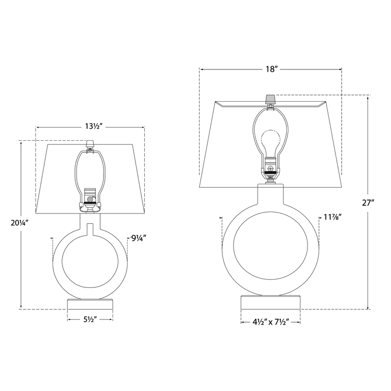 Ring Form Table Lamp