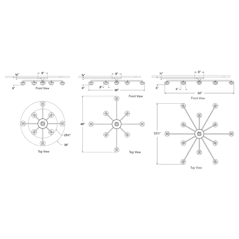Pedra Ceiling Light