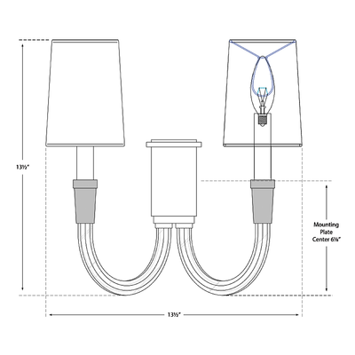Vivian Double Wall Sconce