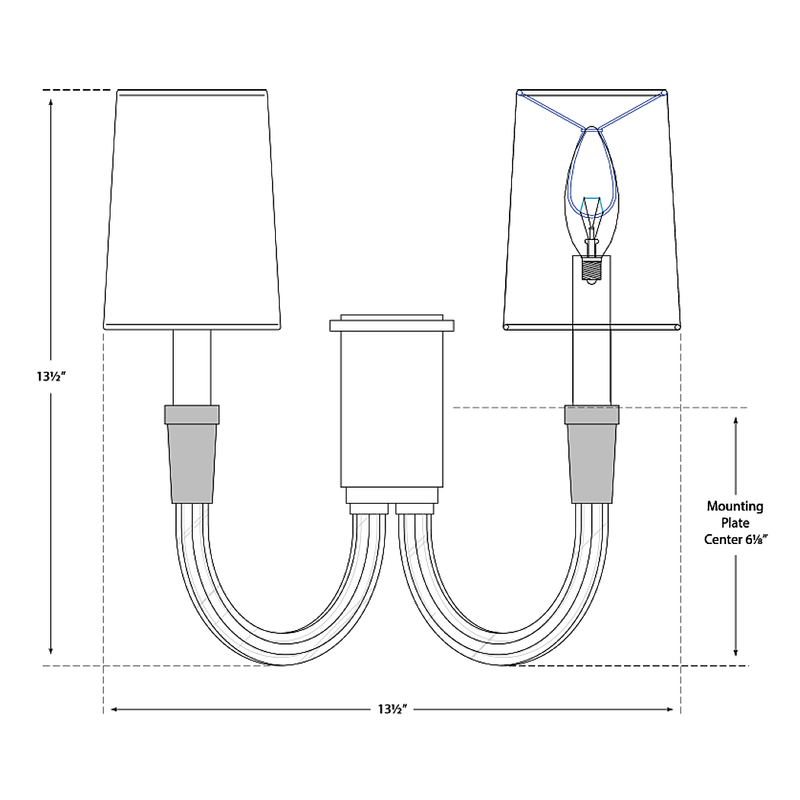 Vivian Double Wall Sconce