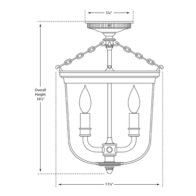 Merchant Semi Flush Ceiling Light