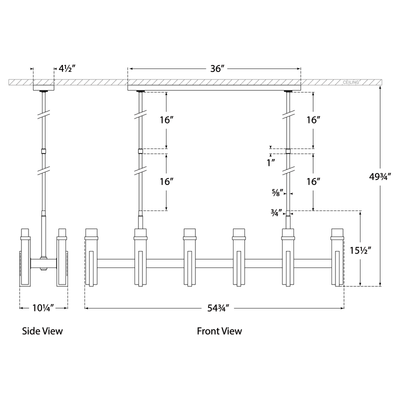 Malik Linear Chandelier