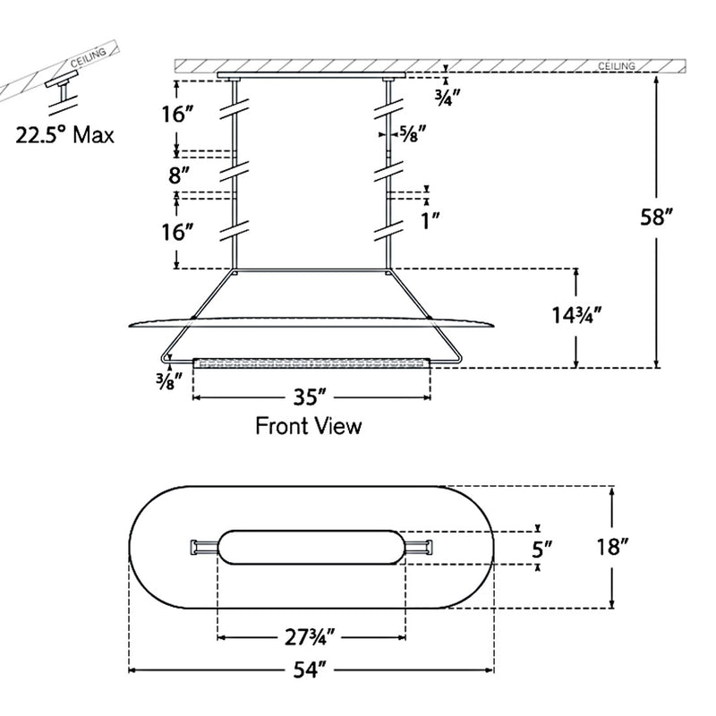 Teline Linear Chandelier
