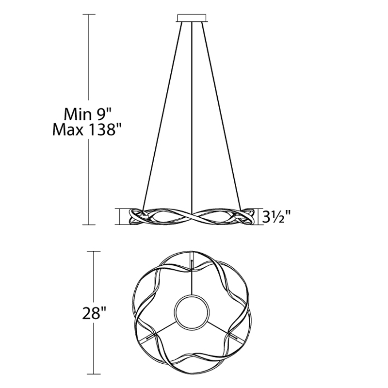 Interlace Round Pendant