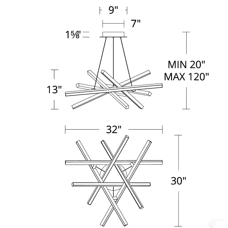 Parallax Cluster Pendant