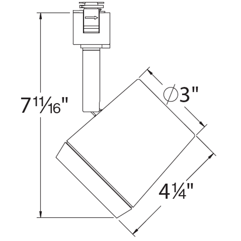 Ocularc 7030 H/J/L Track Head 120V