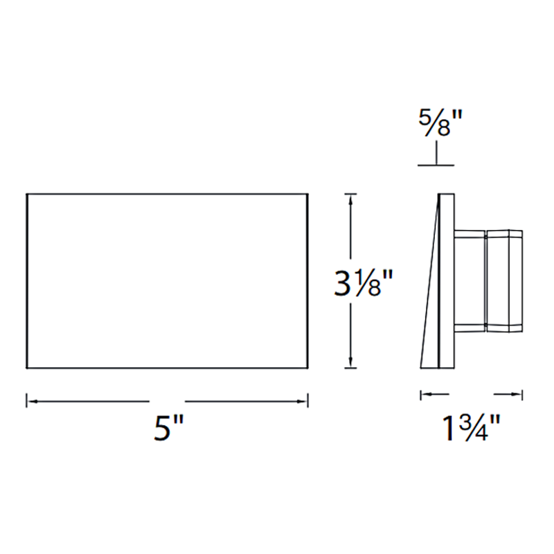 120V LED110 Horizontal Step / Wall Light