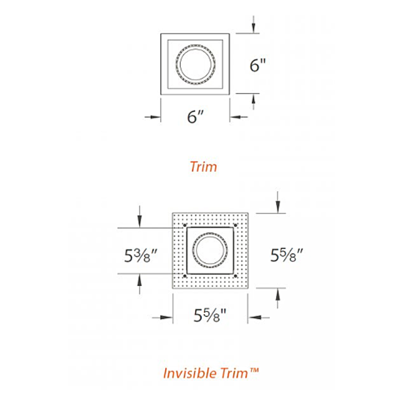 Low Voltage 1-Light Multiple Spot Flanged Trim