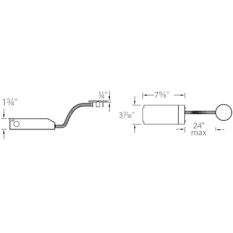 Volta 4.5IN Round/Square Non-IC Remodel Housing