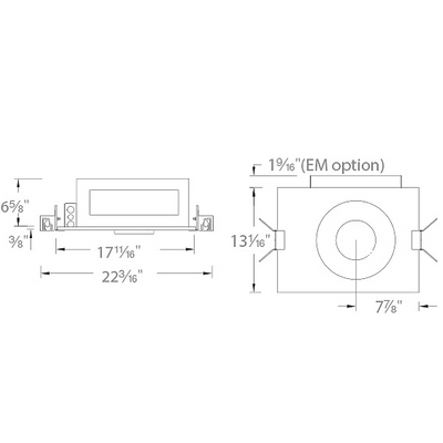 Volta 4.5IN RD New Construction Non-IC Airtight Housing