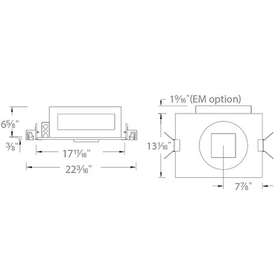 Volta 4.5IN SQ New Construction IC Airtight Housing