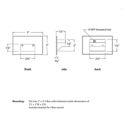 120V LED101 Horizontal Wall / Step Light