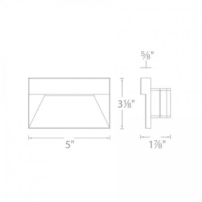 120V LED140 Landscape Step / Wall Light Amber CCT