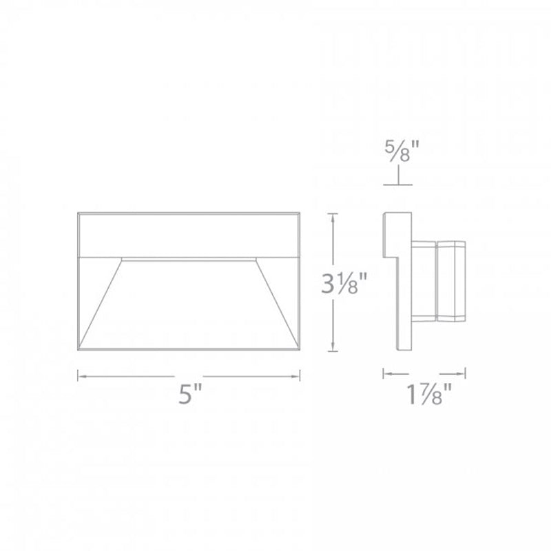 120V LED140 Landscape Step / Wall Light Amber CCT