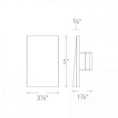 120V LED210 Vertical Step / Wall Light