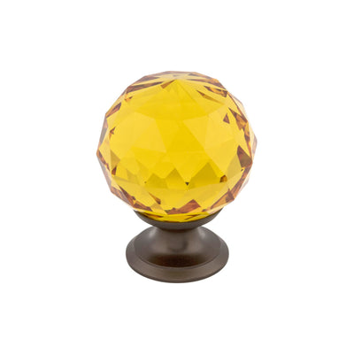Amber Crystal Knob