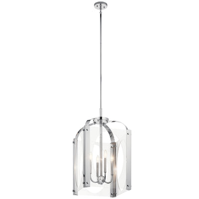 Kichler - 52024CH - Four Light Foyer Pendant - Pytel - Chrome