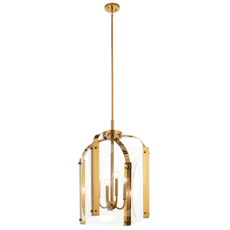Kichler - 52024FXG - Four Light Foyer Pendant - Pytel - Fox Gold