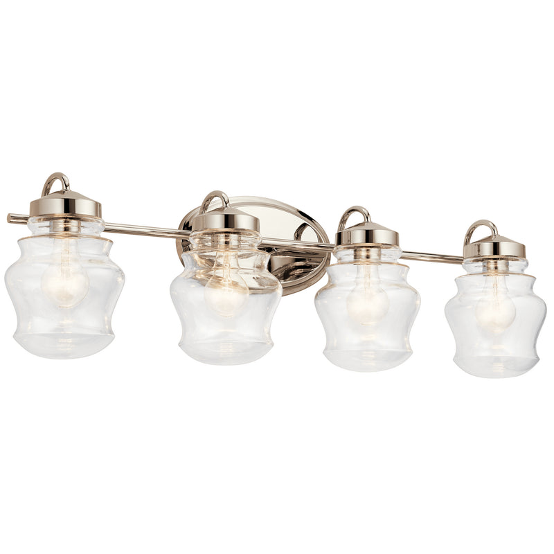 Kichler - 55040PN - Four Light Bath - Janiel - Polished Nickel