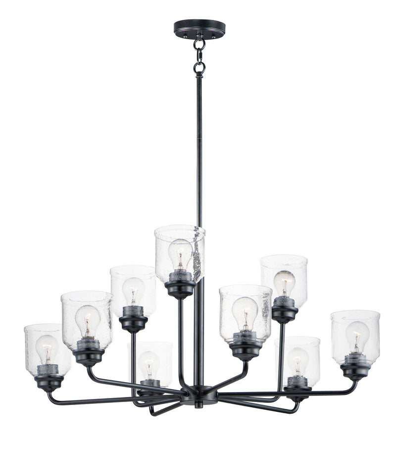 Maxim - 12277CDBK - Nine Light Chandelier - Acadia - Black