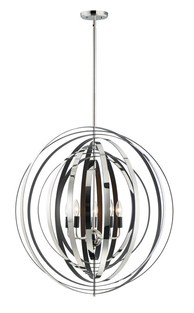Maxim - 28675PNBK - Five Light Pendant - Radial - Polished Nickel / Black