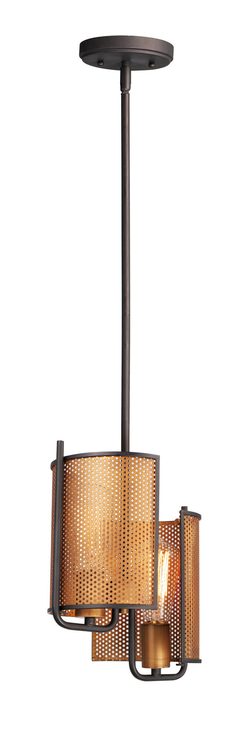 Maxim - 31219OIAB - Two Light Pendant - Caspian - Oil Rubbed Bronze / Antique Brass