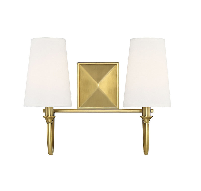 Savoy House - 8-2542-2-322 - Two Light Bath Bar - Cameron - Warm Brass