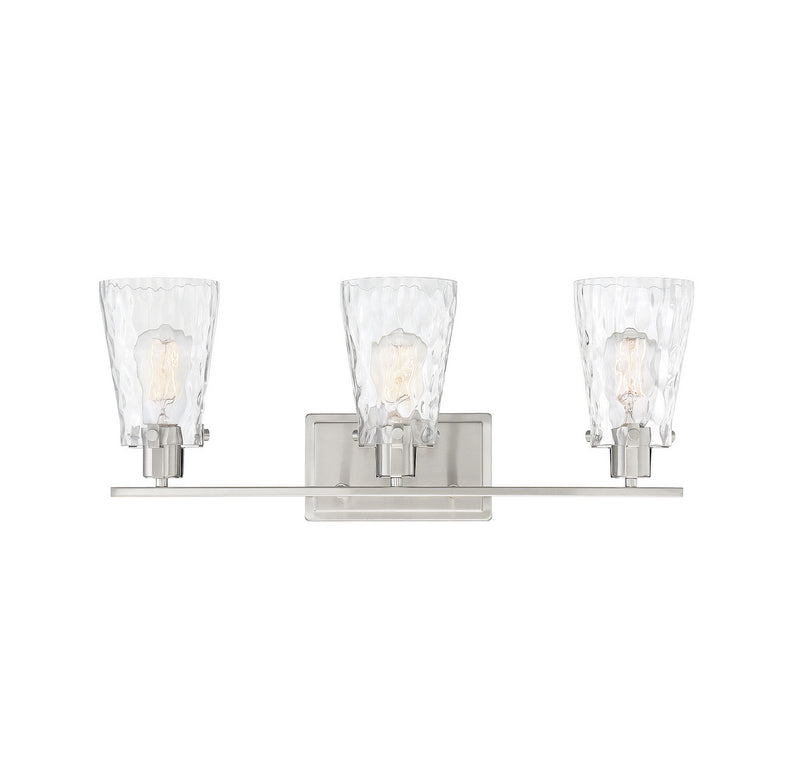 Savoy House - 8-4508-3-SN - Three Light Bath Bar - Vaughan - Satin Nickel