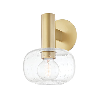 Mitzi - H403301-AGB - One Light Wall Sconce - Harlow - Aged Brass