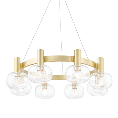 Mitzi - H403808-AGB - Eight Light Chandelier - Harlow - Aged Brass