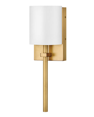 Hinkley - 41011HB - LED Wall Sconce - Avenue White Acrylic - Heritage Brass