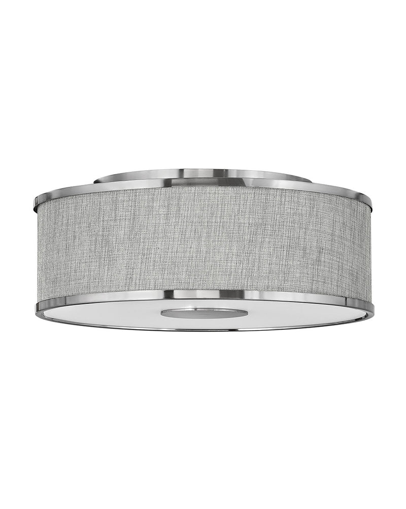 Hinkley - 42007BN - LED Foyer Pendant - Halo Heathered Gray - Brushed Nickel