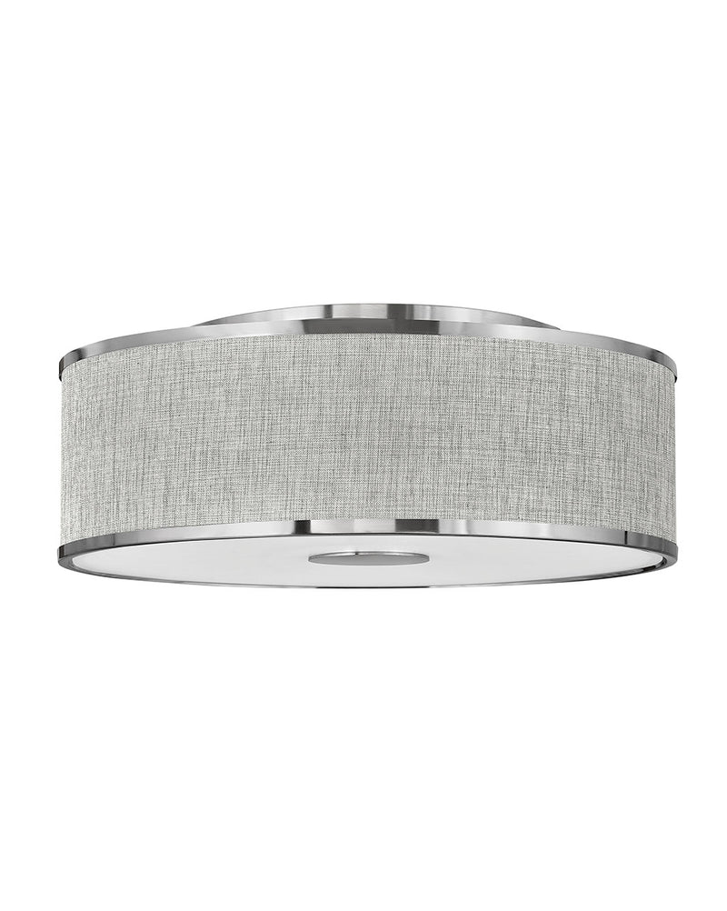 Hinkley - 42009BN - LED Foyer Pendant - Halo Heathered Gray - Brushed Nickel