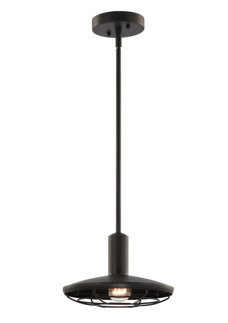 Matteo Lighting - C75701MB - One Light Pendant - Compton - Matte Black