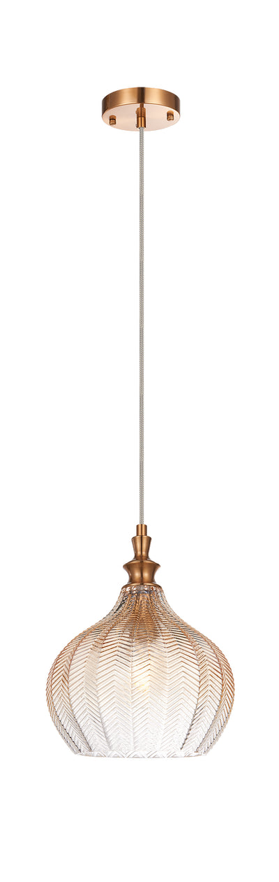 Matteo Lighting - C80102AG - One Light Pendant - Renity - Aged Gold Brass