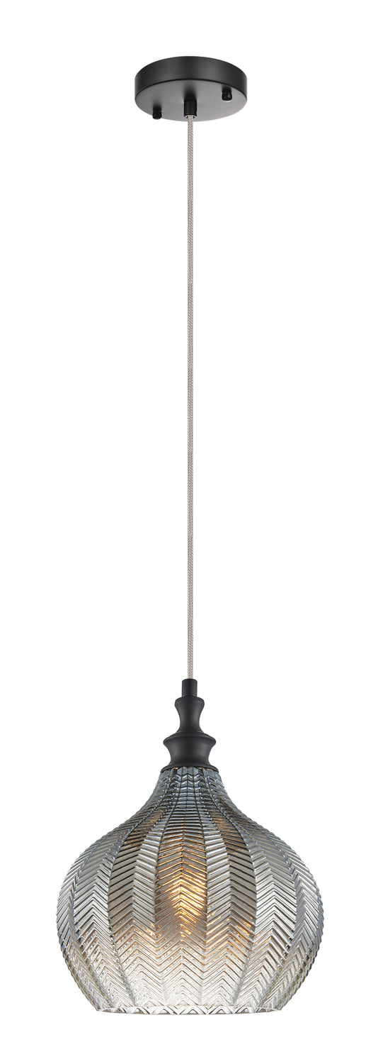 Matteo Lighting - C80102SM - One Light Pendant - Renity - Smoke