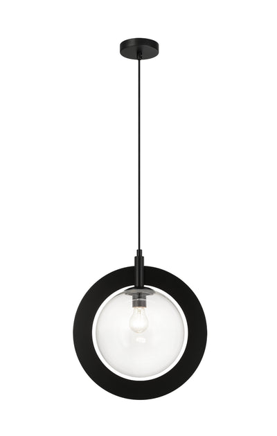 Matteo Lighting - C80711BKCL - One Light Pendant - Astro - Black