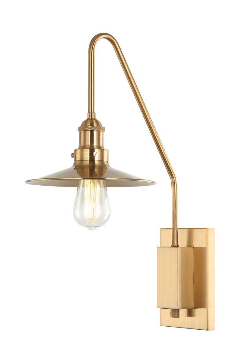 Matteo Lighting - S01511AGAG - One Light Wall Sconce - Bingrahm - Aged Gold Brass