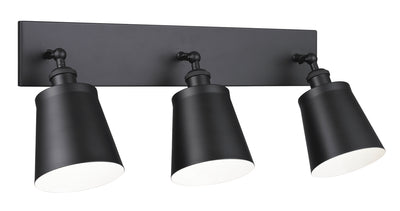 Matteo Lighting - S08203BK - Three Light Wall Sconce - Kinsley - Black