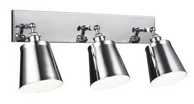 Matteo Lighting - S08203CH - Three Light Wall Sconce - Kinsley - Chrome