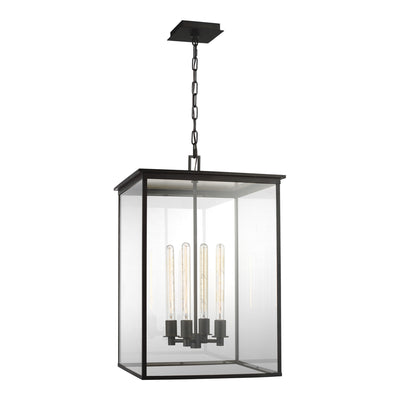 Visual Comfort Studio - CO1164HTCP - Four Light Hanging Lantern - Freeport - Heritage Copper
