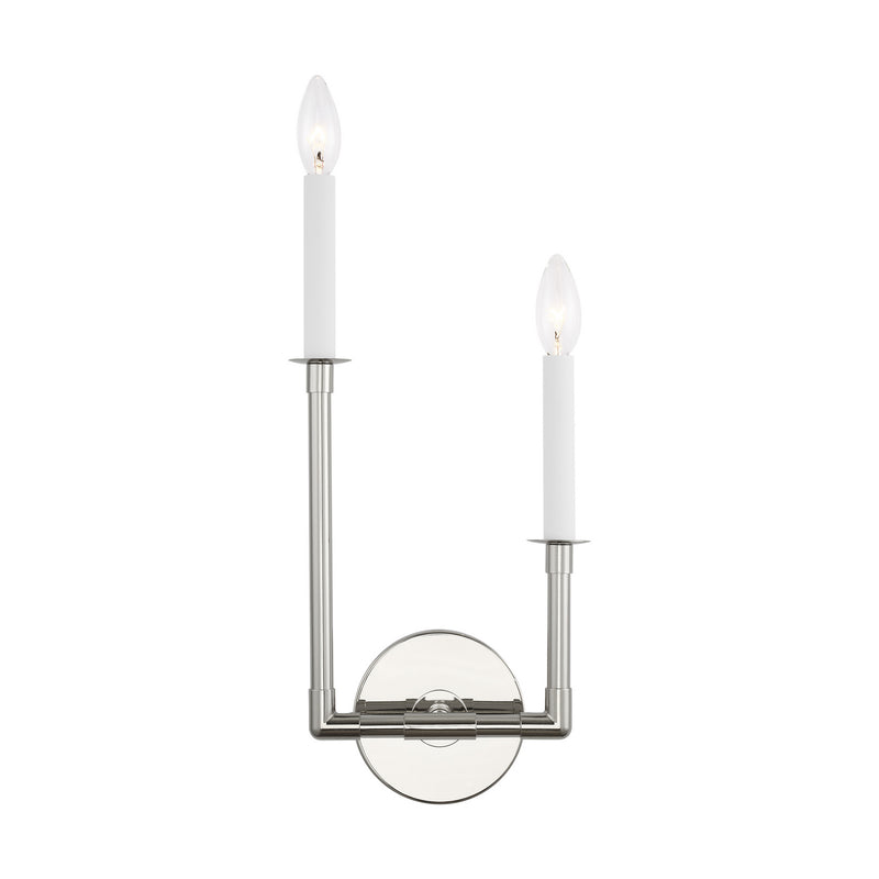 Visual Comfort Studio - CW1102PN - Two Light Wall Sconce - Bayview - Polished Nickel