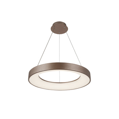 Justice Designs - ACR-4060-OPAL-LTBZ - LED Pendant - Sway - Light Bronze