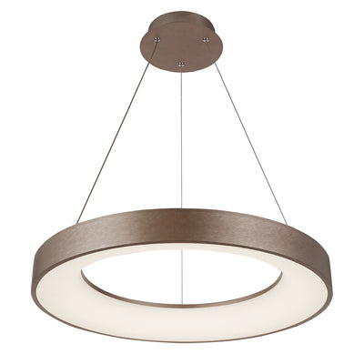 Justice Designs - ACR-4062-OPAL-LTBZ - LED Pendant - Sway - Light Bronze