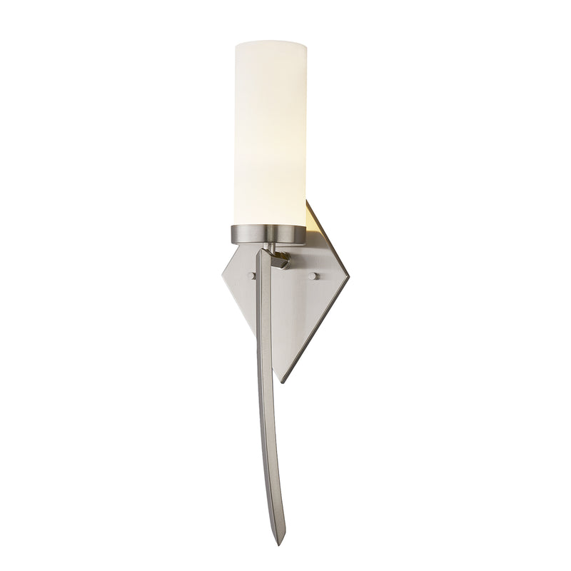 Justice Designs - FSN-4031-OPAL-NCKL - LED Wall Sconce - Pointe - Brushed Nickel