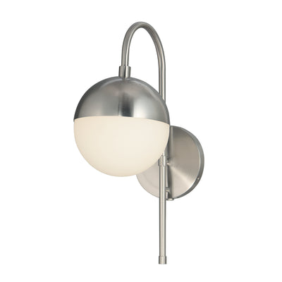 Justice Designs - FSN-4157-OPAL-NCKL - One Light Wall Sconce - Ion - Brushed Nickel
