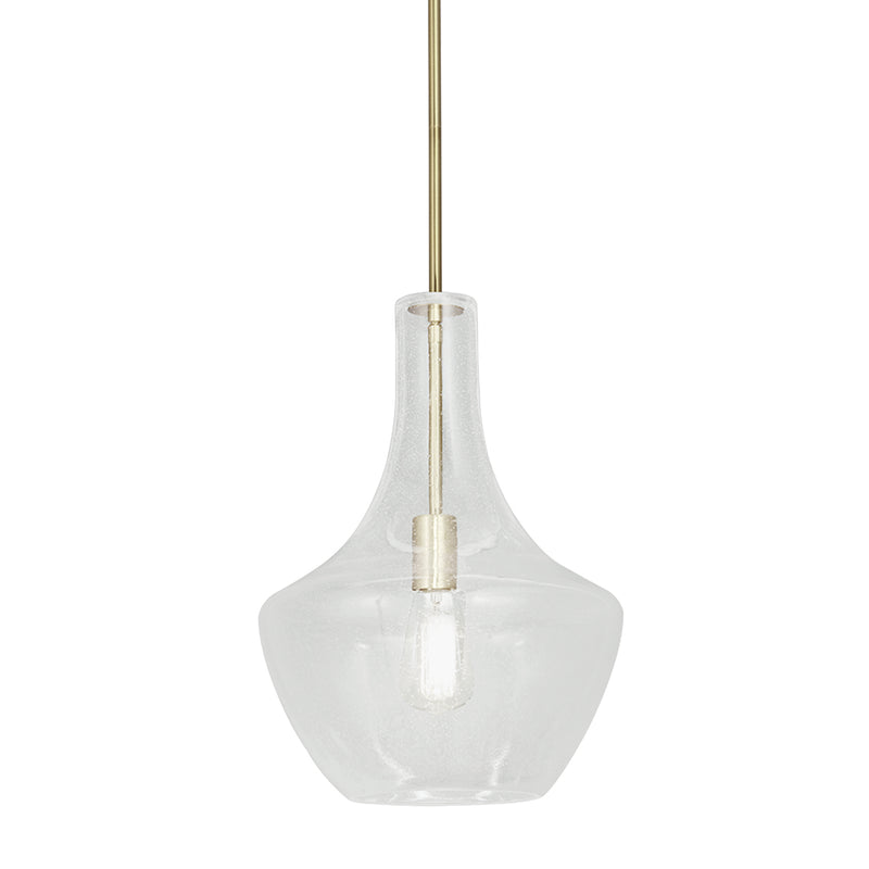 Justice Designs - FSN-4171-SEED-BRSS - One Light Pendant - Harlow - Brushed Brass
