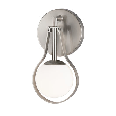Justice Designs - FSN-4231-OPAL-NCKL - One Light Wall Sconce - Pearl - Brushed Nickel