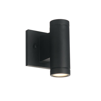 Justice Designs - NSH-4110W-MBLK - LED Outdoor Wall Sconce - Portico - Matte Black