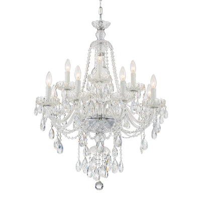 Crystorama - CAN-A1312-CH-CL-MWP - 12 Light Chandelier - Candace - Polished Chrome